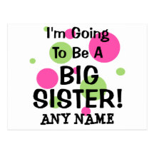 Going To Be A BIG SISTER! Postcards