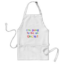 Going to be an Uncle Primary Colors Text Apron