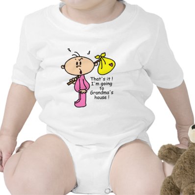 Going To Grandma's House Baby (Pink) Romper