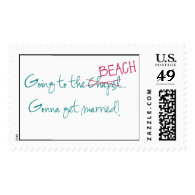 Going to the Chapel/Beach Wedding Stamp