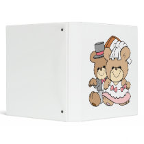going to the chapel bride and groom bears binders