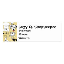 Going to the Dogs Pet Lovers Vet Dog Gifts Business Card