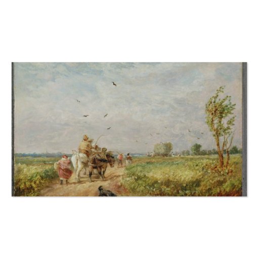 Going to the Hayfield, 1853 (oil on millboard) Business Card Template (back side)