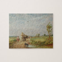 Going to the Hayfield, 1853 (oil on millboard) Puzzles