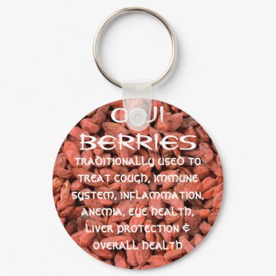 Goji Berries keychain by lycheerose