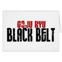 Goju Ryu Black Belt Greeting Card