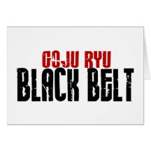 Goju Ryu Black Belt Greeting Card