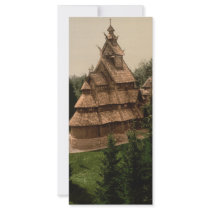 Gol Stave Church, Oslo, Norway Rack Card Template