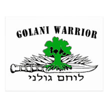 Golani Warrior Light Post Card