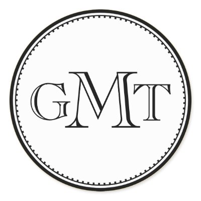 Gold 3 initial letter monogram royal elegance seal round sticker