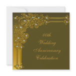 Gold 50th Wedding Anniversary Party Invitation