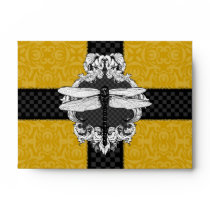 Gold A6 Dragonfly Envelopes