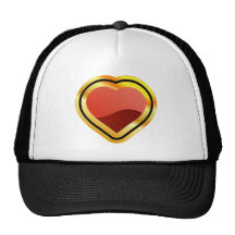 Gold Ace of Hearts Mesh Hat