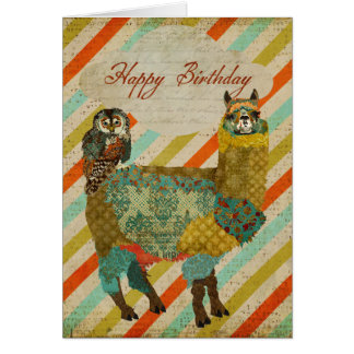 Alpaca Birthday Cards | Zazzle