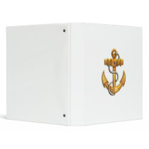 Gold Anchor 3 Ring Binders