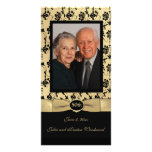 Gold and Black 50 Year Anniversary Photo Card