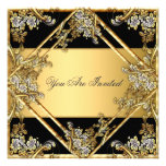 Gold and Black Any Party Invitation