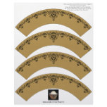 Gold and Black Damask Letterhead