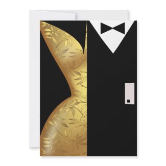 Gold and Black New Years Eve Party Personalized Invite