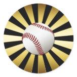 GOLD AND BLACK RETRO BASEBALL