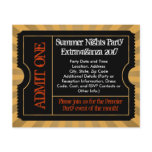 Gold and Black Ticket Flyers, Custom Printing