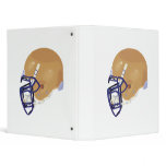 gold and blue football helmet vector graphic binders