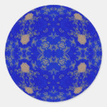 Gold and Blue Sticker