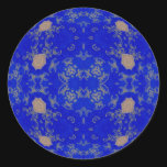 Gold and Blue Sticker