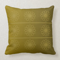 Gold And Bronze Flower Starburst Pillow pillows