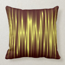 Gold and brown pillow