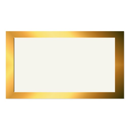 Gold and cream Name Place Cards Business Card Templates (front side)