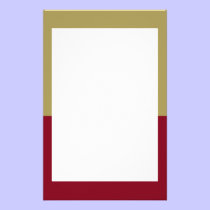 Gold and Maroon Border Stationery stationery