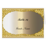 Gold and Metal look Table Place Card