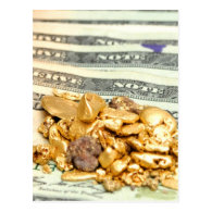 Gold And Money Postcard