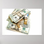 Gold And Money Print
