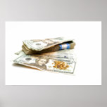 Gold And Money Print