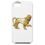 Gold and Pearl Jeweled Lion iPhone 5 case