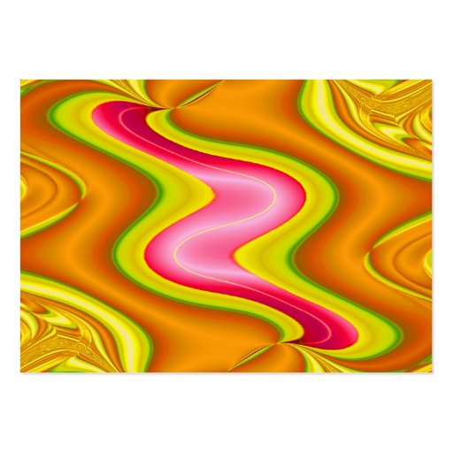 gold and pink abstract business card (back side)