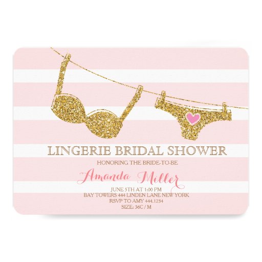 Bridal Shower Lingerie Invitations 119