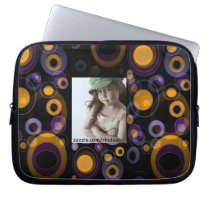 Gold and Purple Electronics Sleeve Computer Sleeves