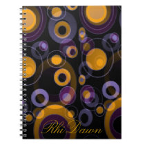 Gold and Purple Notebook