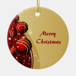 Gold and Red Christmas Balls Ornament