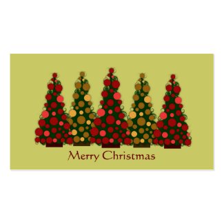 Gold and Red Christmas Tree Gift Tag profilecard
