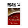 Gold and red custom Christmas Postage