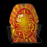 Gold And Red Faberge Egg Rickshaw Messenger Bag messenger bags