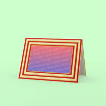 Gold and Red Photo Card template