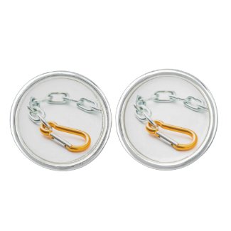 Gold and silver chain clip with links