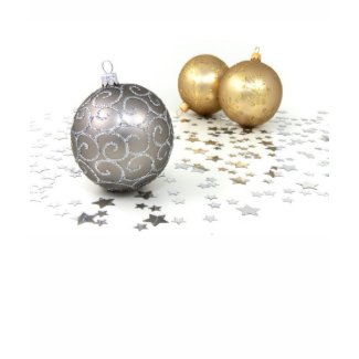 Gold and Silver Christmas Ornaments and Stars shirt