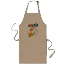 Gold and Silver Koi with Lilies Aprons