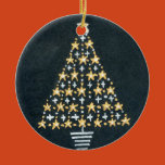 christmas, ornament, tree, star, gold, silver,